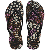 HAVAIANAS SLIM ANIMALS PRETO / PINK LEMONADE 35/36