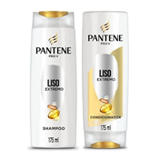 KIT PANTENE SHAMPOO 175ML + CONDICIONADOR LISO EXTREMO 175ML