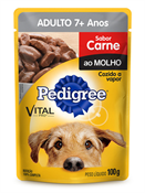 PEDIGREE SENIOR CARNE AO MOLHO 100GR SACHE
