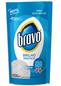CERA BRAVO BRILHO PRATICO INCOLOR REFIL 500ML