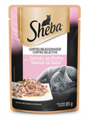 SHEBA ADULTO SALMAO AO MOLHO 85GR SACHE