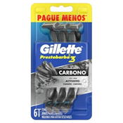 APARELHO PRESTOBARBA 3 CARBONO C/6 PROMO