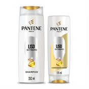 KIT PANTENE SHAMPOO 350ML+CONDICIONADOR LISO EXTREMO 175ML