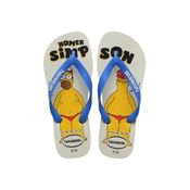 HAVAIANAS SIMPSONS BRANCO / AZUL 35/36