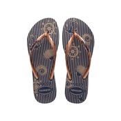 HAV SLIM NAUTICAL MARINHO / ROSE GOLD 35/36