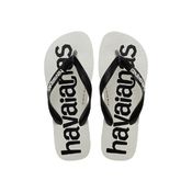 HAVAIANAS TOP LOGOMANIA BRANCO / PRETO / BRANCO 37/38