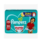 FRALDA PAMPERS CONFORTSEC PANTS XXG 20UN MEGA