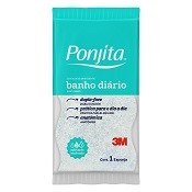 ESPONJA PONJITA PARA BANHO DUPLA FACE ANATOMICA