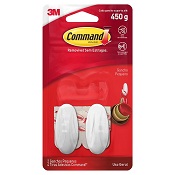 GANCHO PARA USO GERAL BRANCO OVAL 450G COMMAND P 2 UN