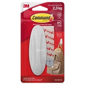 GANCHO PARA USO GERAL BRANCO OVAL 2,3KG COMMAND G