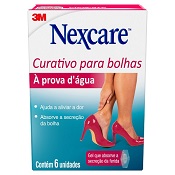 CURATIVO A PROVA D'AGUA PARA BOLHAS TRANSPARENTE NEXCARE 6 UN