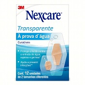 CURATIVO A PROVA D'AGUA TRANSPARENTE NEXCARE 12 UN