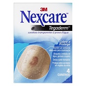 CURATIVO A PROVA D'AGUA TRANSPARENTE NEXCARE TEGADERM 4 UN