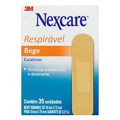 CURATIVO RESPIRAVEL BEGE NEXCARE 35 UN