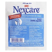 COMPRESSA DE GAZE NEXCARE 7CM X 7CM 10UN