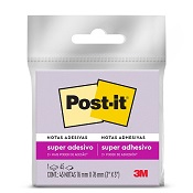 BLOCO DE NOTAS ADESIVAS ROXO POST-IT 76MM X 76MM 45 FOLHAS