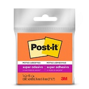 BLOCO DE NOTAS ADESIVAS LARANJA POST-IT 76MM X 76MM 45 FOLHAS