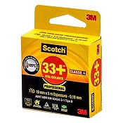 FITA ISOLANTE PRETA SCOTCH 33+ 19MM X 10M