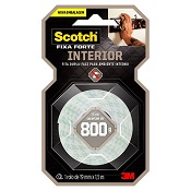 FITA DUPLA FACE INTERIOR SCOTCH FIXA FORTE 19MM X 1,5M