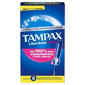 ABS INTERNO TAMPAX MODERADO COM APLICADOR C/8