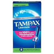 ABS INTERNO TAMPAX INTENSO COM APLICADOR C/8