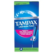 ABS INTERNO TAMPAX INTENSO COM APLICADOR C/4