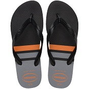 HAVAIANAS COLOR ESSENTIAL PRETO / PRETO / CINZA ACO 39/40
