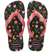 HAVAIANAS KIDS FLORES PRETO 25/26