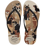 HAVAIANAS KIDS SLIM PETS DOURADO / PRETO / BRANCO / BEGE 25/26
