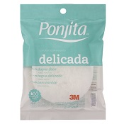 ESPONJA PONJITA PARA BANHO DUPLA FACE COM CORDAO DELICADA