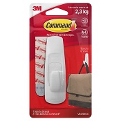 GANCHO PARA USO GERAL BRANCO RETANGULAR 2,3KG COMMAND G