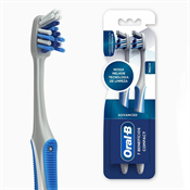 ESCOVA DENTAL ORAL-B 7 BENEFICIOS COMPACTA C/2