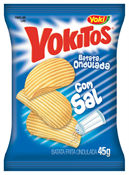 BATATA YOKITOS ONDULADA NATURAL 45GR