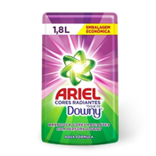 DETERGENTE LIQUIDO ARIEL CORES RADIANTES TOQUE DOWNY SACHE 1800ML