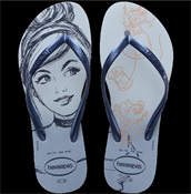 HAVAIANAS SLIM PRINCESAS AZUL ASHLEY 39/40