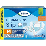 FRALDA TENA SLIP DERMACARE M COM 16 UN